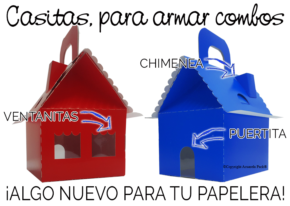 Casitas, para combos de cumpleaños :)