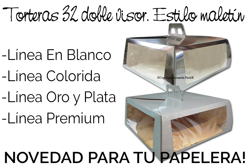 Tortera 32 DOBLE VISOR. Disponible en todas nuestras Líneas. En ésta imágen: Línea Premium