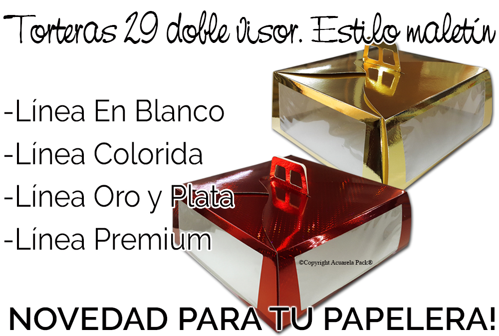 Tortera 29 DOBLE VISOR. Disponible en todas nuestras Líneas. En ésta imágen: Línea Premium (Rojo holográfico y Oro metalizado)